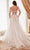 Cinderella Divine WN308 - Off-Shoulder Wedding Gown with Floral Details Bridal Dresses