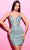 Clarisse 30403 - Plunging Neckline Corset Cocktail Dress Cocktail Dresses 00 / Sage