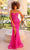 Clarisse 810728 - Embellished Prom Gown with Cape Special Occasion Dress