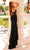 Clarisse 810905 - V-Neck Cut-Out Detailed Prom Dress Prom Dresses