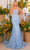 Clarisse 811178 - Floral Sequined V Neck Prom Dress Prom Dresses