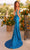 Clarisse 811205 - Jewel Accent Plunging V Neck Prom Dress Prom Dresses