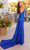 Clarisse 811208 - Asymmetrical Evening Dress with Slit Evening Dresses