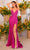 Clarisse 811290 - Glitter V Neck Sheath Prom Dress Prom Dresses