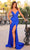 Clarisse 811290 - Glitter V Neck Sheath Prom Dress Prom Dresses