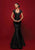 Clarisse - Cap Sleeve Lace Queen Anne Mermaid Gown M6256 Evening Dresses 8 / Black