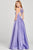 Colette By Daphne - CL12026 Bow Accent Cutout Back Matte Satin Gown Prom Dresses