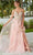 Colette By Daphne CL12207 - Embellished Tulle Slit Ball Gown Prom Dresses