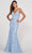 Colette By Daphne CL2010 - Lace Embroidered Evening Gown Evening Dresses 00 / Periwinkle