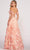 Colette By Daphne CL2057 - 3D Floral Appliqued A-line Gown Evening Dresses