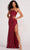 Colette By Daphne CL2082 - Sequined Strapless Evening Dress Evening Dresses 00 / Cabernet