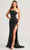 Colette By Daphne CL5198 - Embellished Lace Prom Dress Prom Dresses 00 / Black