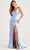 Colette By Daphne CL5284 - Draped Satin Prom Dress Prom Dresses 00 / Periwinkle