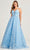 Colette By Daphne CL5288 - Glitter Tulle A-Line Prom Dress Prom Dresses