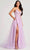 Colette By Daphne CL8100 - Lace Detailed Prom Gown Prom Dresses 00 / Lilac