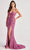 Colette By Daphne CL8405 - Lace Mermaid Prom Gown Prom Dresses 00 / Rose