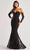 Colette By Daphne CL8415 - Metallic Lace Prom Gown Prom Dresses 00 / Black