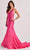 Colette By Daphne CL8455 - Beaded Halter Prom Dress Prom Dresses 00 / Lipstick