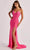 Colette By Daphne CL8510 - Foliage Beaded Prom Gown Prom Dresses 00 / Pink