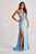 Colette By Daphne CL8535 - Lace Applique Bodice Prom Gown Prom Dresses 00 / Lt.Blue