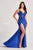 Colette By Daphne CL8535 - Lace Applique Bodice Prom Gown Prom Dresses 00 / Royal Blue