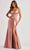 Colette By Daphne CL8560 - Bejeweled Corset Prom Gown Prom Dresses 00 / Dusty Pink