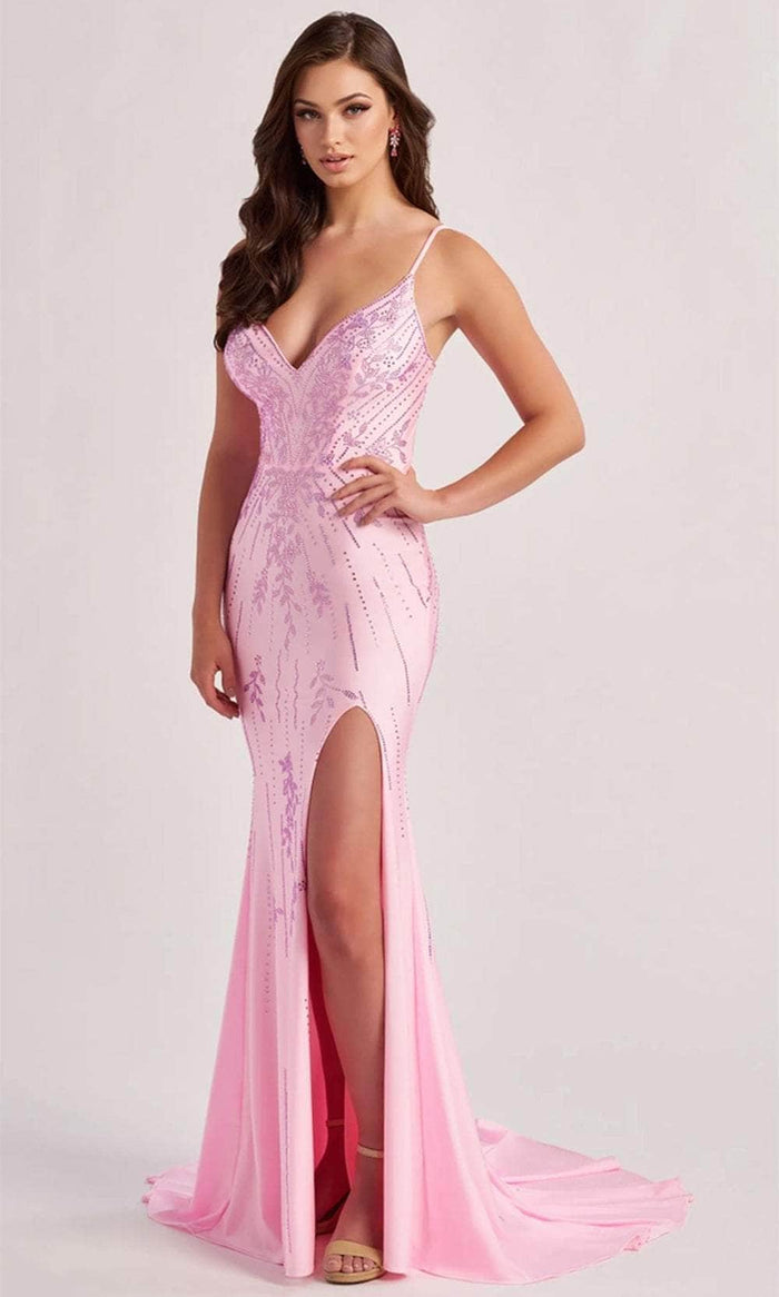 Colette By Daphne CL8620 - Open Back Prom Gown Prom Dresses 00 / Pink