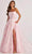 Colette By Daphne CL8635 - Floral Organza Prom Dress Prom Dresses 00 / Lt.Pink