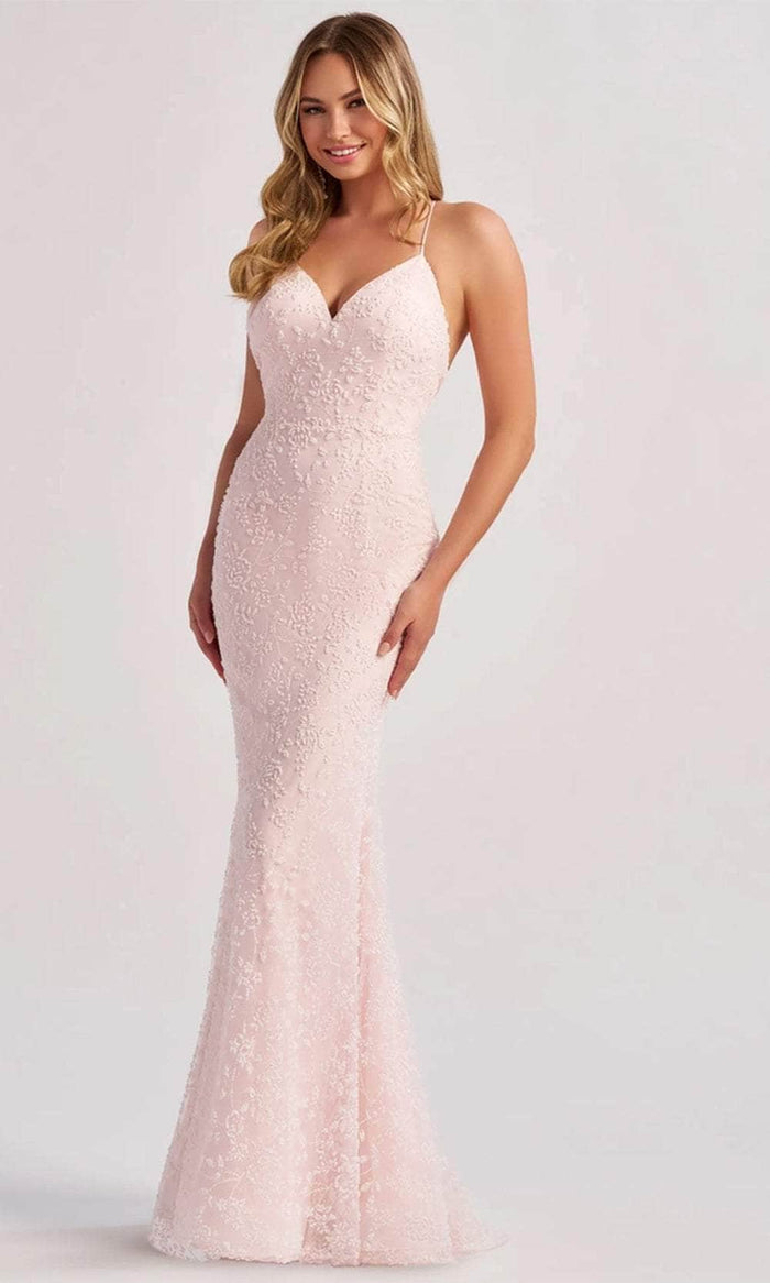 Colette By Daphne CL8655 - Beaded Sweetheart Prom Dress Prom Dresses 00 / Ice Pink