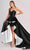 Colette By Daphne CL8695 - Two-Toned Overskirt Prom Dress Prom Dresses 00 / Black/White