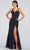 Colette for Mon Cheri CL12280 - Sleeveless Deep V-Neck Prom Gown Prom Dresses 8 / Turquoise