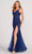 Colette for Mon Cheri CL2024 - V-Neck Bead Embellished Evening Dress Prom Dresses 8 / Hot Pink