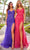 Colette for Mon Cheri CL2024 - V-Neck Bead Embellished Evening Dress Prom Dresses 8 / Hot Pink