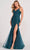 Colette for Mon Cheri CL2024 - V-Neck Bead Embellished Evening Dress Prom Dresses 8 / Hot Pink