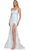 Colors Dress 3139 - Scoop Neck Embellished Prom Dress Prom Dresses 0 / Off White