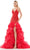 Colors Dress 3214 - Ruffle Flare Prom Dress Prom Dresses 0 / Red