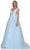 Colors Dress 3239 - Scoop A-Line Prom Dress Evening Dresses 0 / Light Blue