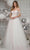 Colors Dress 3240 - Off Shoulder Tulle Prom Dress Evening Dresses 0 / Off White