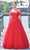 Colors Dress 3240 - Off Shoulder Tulle Prom Dress Evening Dresses 0 / Red