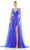 Colors Dress 3242 - V-Neck Sash Prom Dress Evening Dresses 0 / Royal