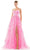 Colors Dress 3247 - Floral Embellished Prom Dress Evening Dresses 0 / Hot Pink