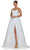 Colors Dress 3247 - Floral Embellished Prom Dress Evening Dresses 0 / Off White