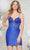 Colors Dress 3322 - Beaded Corset Short Dress Special Occasion Dress 0 / Royal