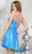 Colors Dress 3324 - Sequin A-Line Short Dress Special Occasion Dress
