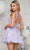 Colors Dress 3326 - 3D Floral Applique Sleeveless Cocktail Dress Cocktail Dresses