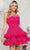 Colors Dress 3332 - Sweetheart Tulle Cocktail Dress Special Occasion Dress 0 / Fuchsia