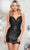 Colors Dress 3334 - Sleeveless Beaded Cocktail Dress Cocktail Dresses 0 / Black