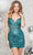 Colors Dress 3334 - Sleeveless Beaded Cocktail Dress Cocktail Dresses 0 / Deep Green