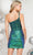Colors Dress 3335 - Asymmetrical Sequin Embellished Cocktail Dress Special Occasion Dress