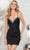 Colors Dress 3339 - Sleeveless Rhinestone Embellished Cocktail Dress Cocktail Dresses 0 / Black